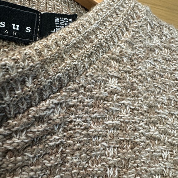 Men's consensus Sportswear Crewneck Sweater Cotton blend Heather Neutral / Lg - Picture 4 of 10